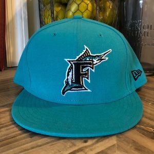NEW ERA FLORIDA MARLINS THROWBACK FITTED HAT